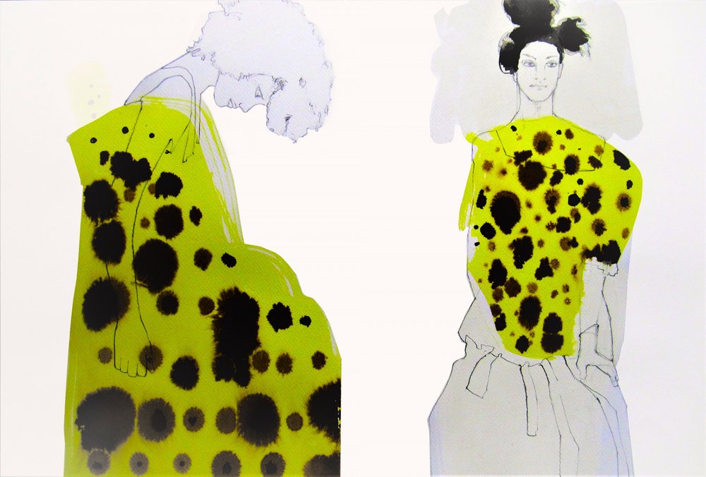 Moda con estampados de lunares llenos de color de Doris Schmitz
