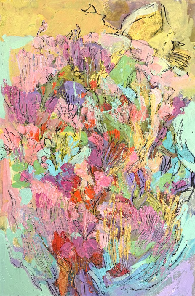 Flores de jardín en todo su esplendor de Dorothy Fagan