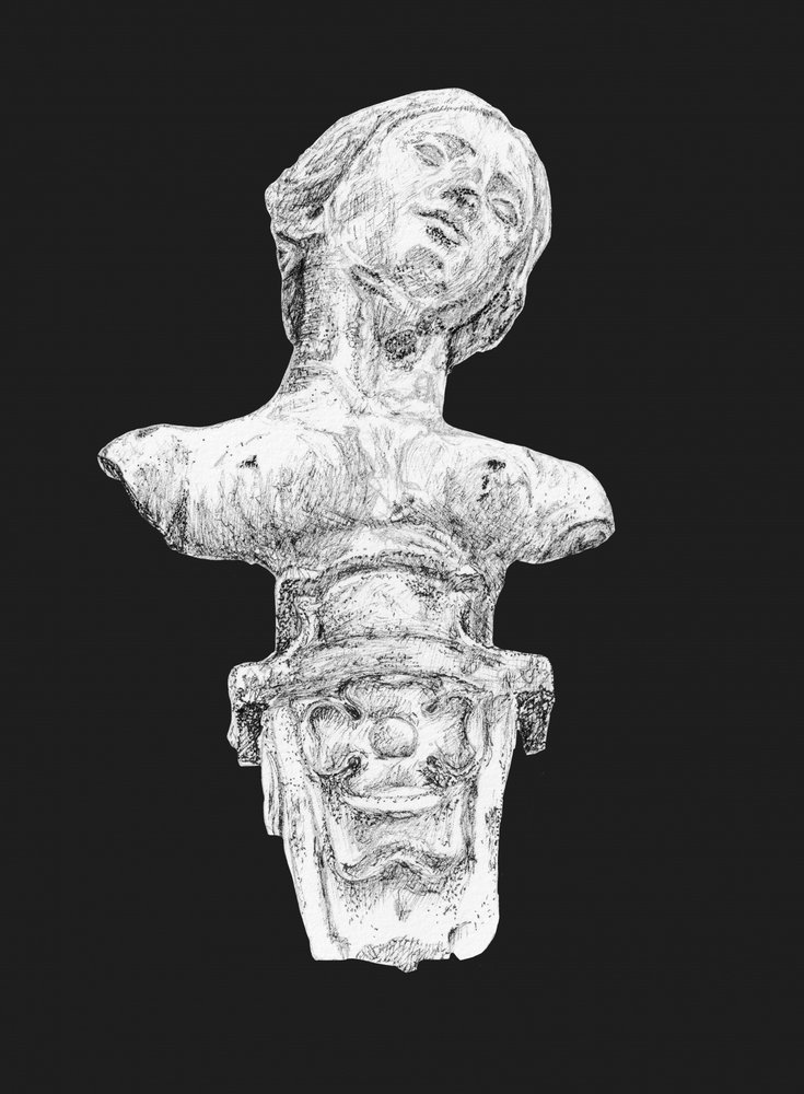 Busto femenino barroco de EC Mazur