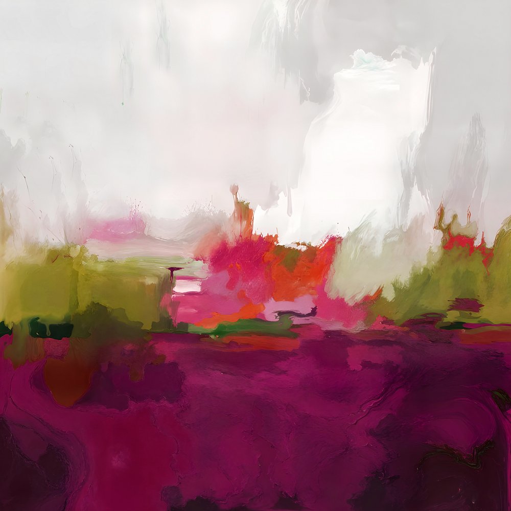 Paisaje abstracto y colorido de Edie