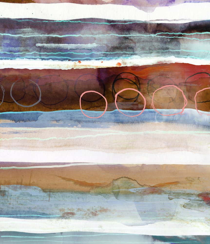 Capas abstractas con tonos terrosos de Edward Selkirk