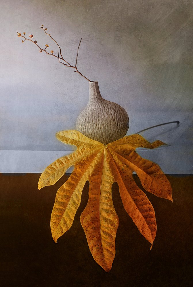 Naturaleza muerta de otoño dorado de Elena Arjona