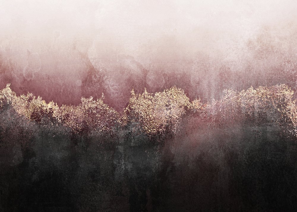 Bosque de oro rosa brumoso de Elisabeth Fredriksson