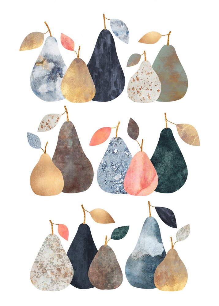 Peras abstractas modernas de Elisabeth Fredriksson
