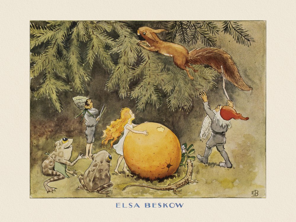 El huevo del sol  La ardilla de Elsa Beskow