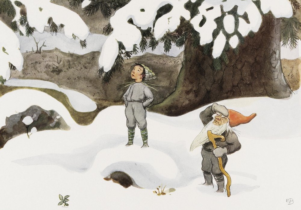 El huevo de sol de invierno de Elsa Beskow