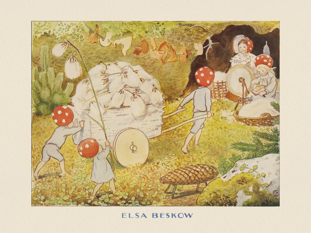 Los niños de Tomtebo: Mushroom Kids Cotton de Elsa Beskow
