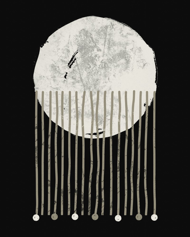 Líneas de la Luna minimalistas de Ema Paraschiv