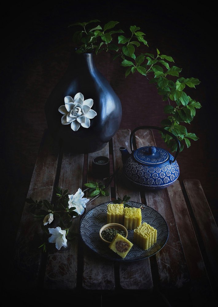 Naturaleza muerta con té oscuro de Fangping Zhou