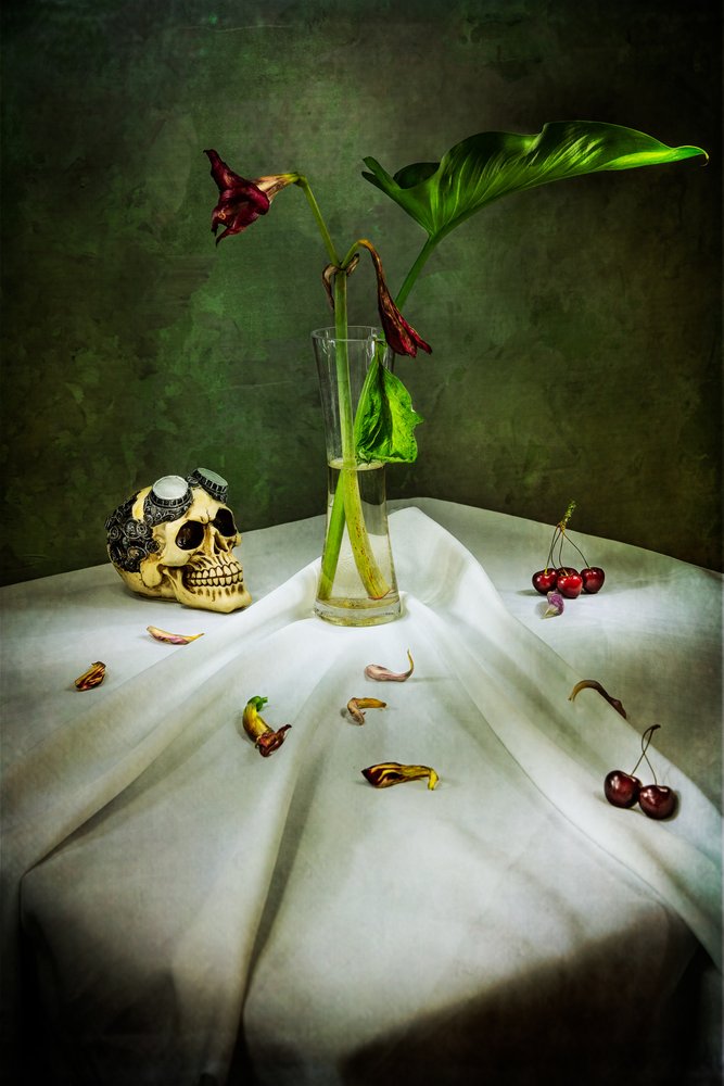 Calavera gótica Vanitas de Felice Angelino