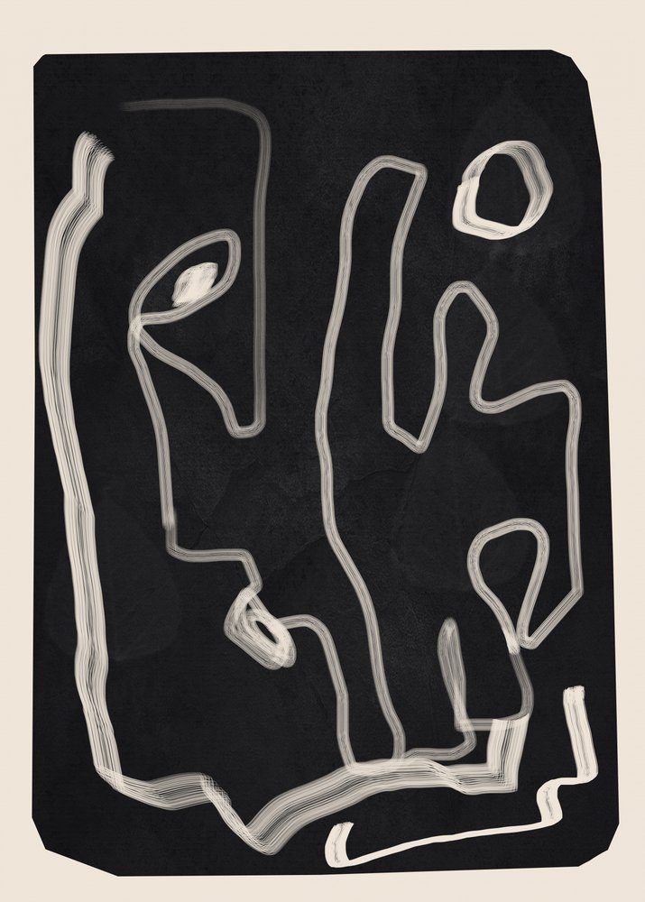 Contorno de la línea abstracta de Flow Line