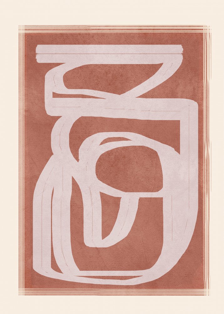 Flujo abstracto terroso de Flow Line