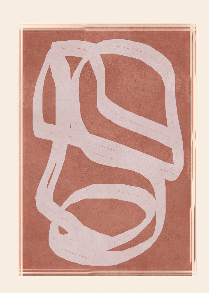 Flujo abstracto terroso de Flow Line