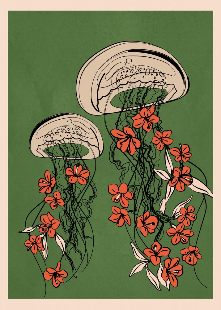Medusa floral flotante de Flow Line