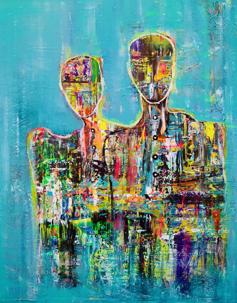 Pareja abstracta moderna de Fredrik Olsen