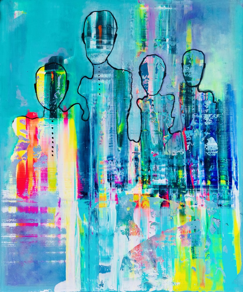Familia abstracta y llena de vida de Fredrik Olsen
