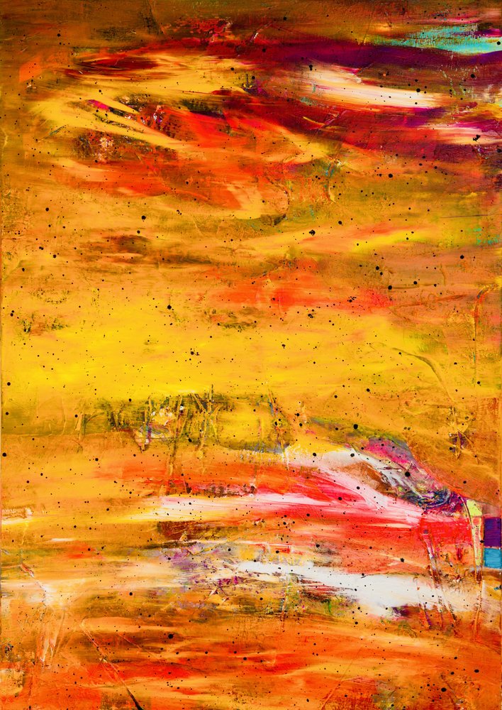 Abstracto vibrante y ardiente de Fredrik Olsen