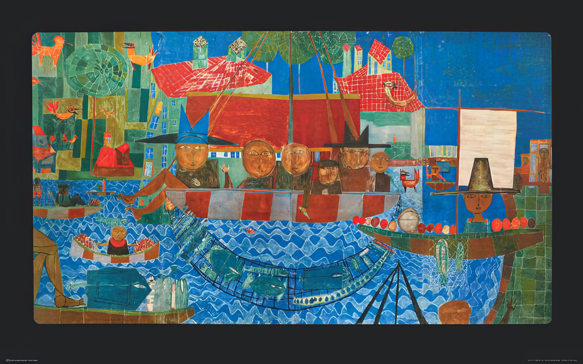 La pesca milagrosa de Friedensreich Hundertwasser