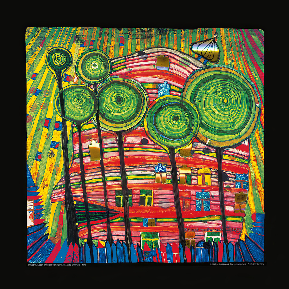 Esas cosas crecen en jardines queridos de Friedensreich Hundertwasser