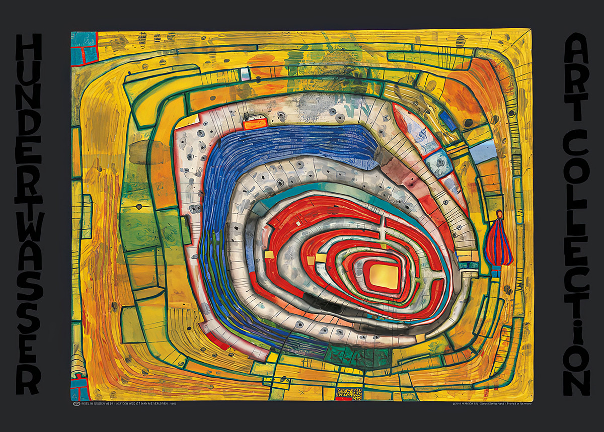 Isla en el Mar Amarillo: en el camino nunca se está perdido de Friedensreich Hundertwasser