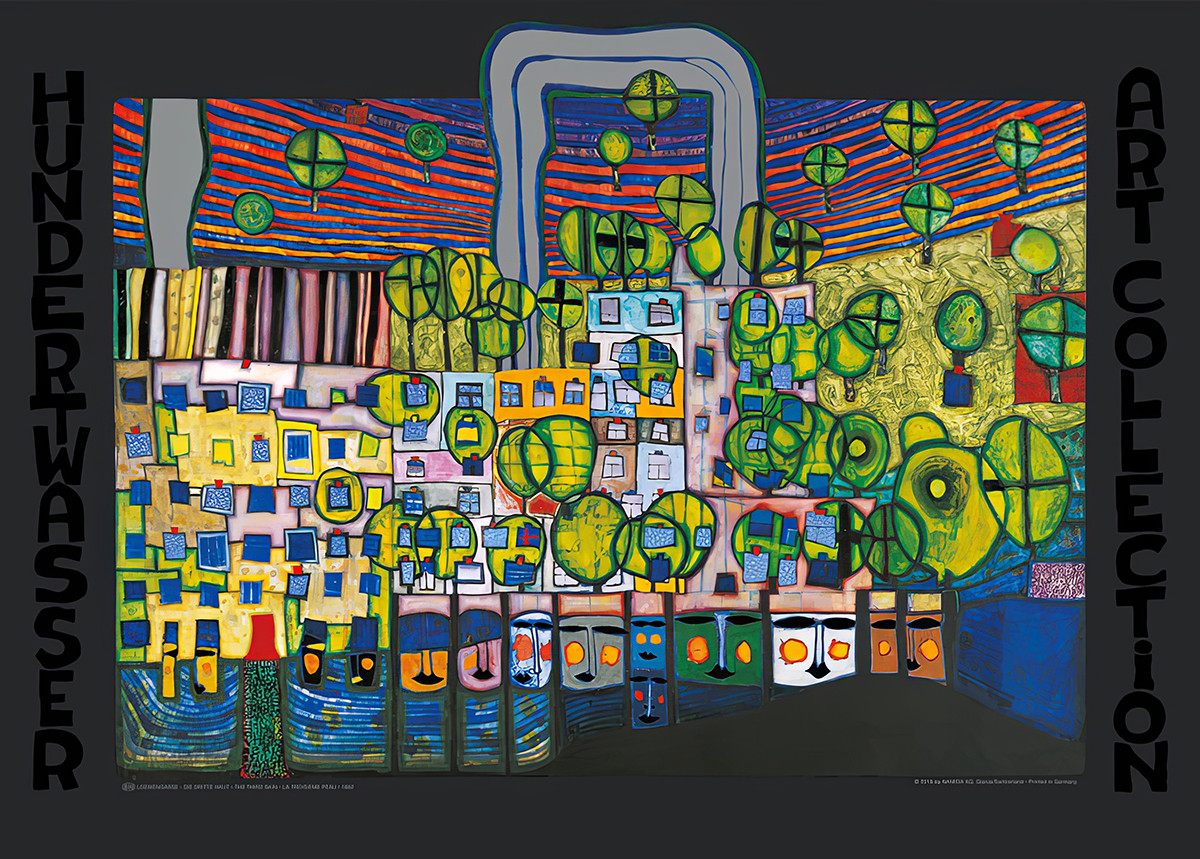 Calle Loewengasse de Friedensreich Hundertwasser