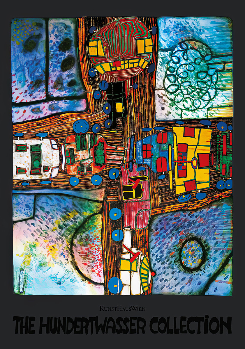cruce de calles de Friedensreich Hundertwasser