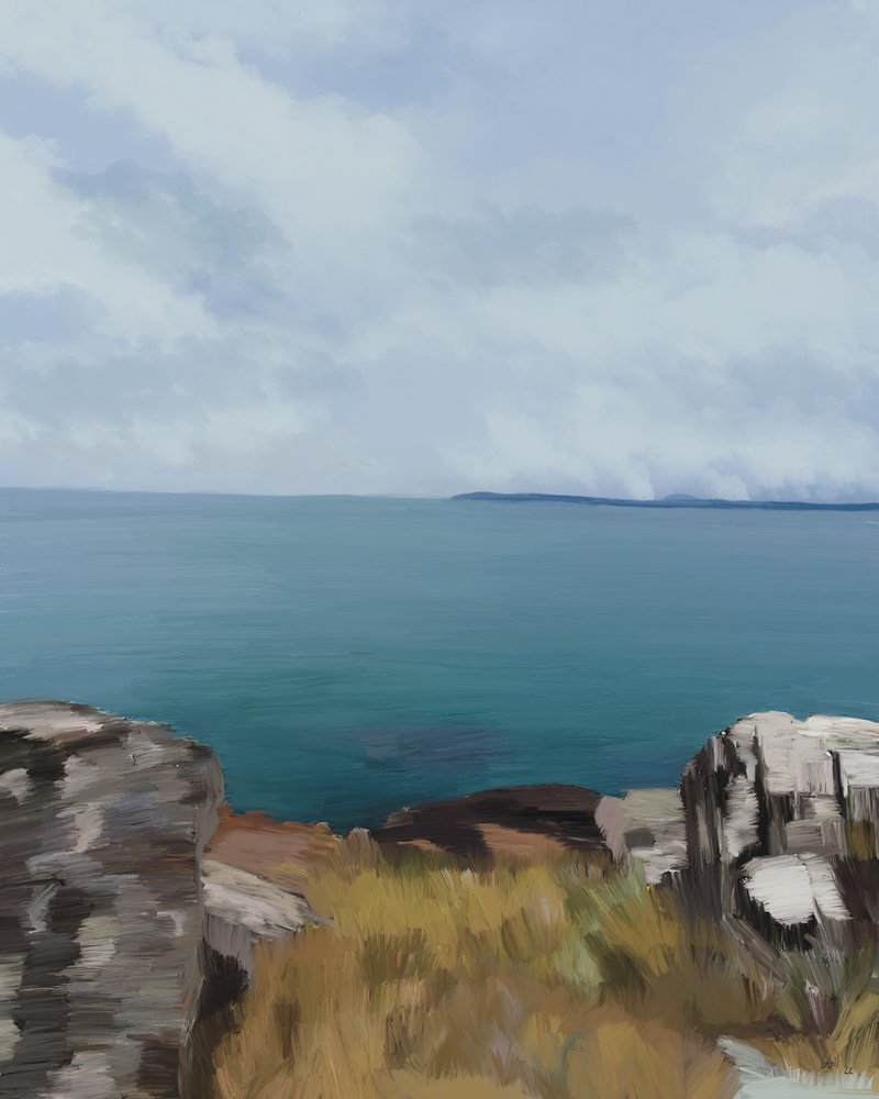 Vistas al mar desde lo alto del acantilado de GIovanna Gil Alves