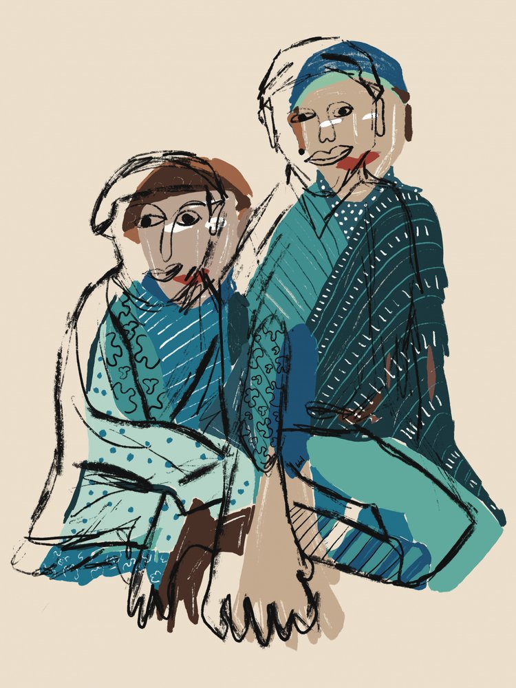 Figuras azules y tranquilas de GIovanna Gil Alves