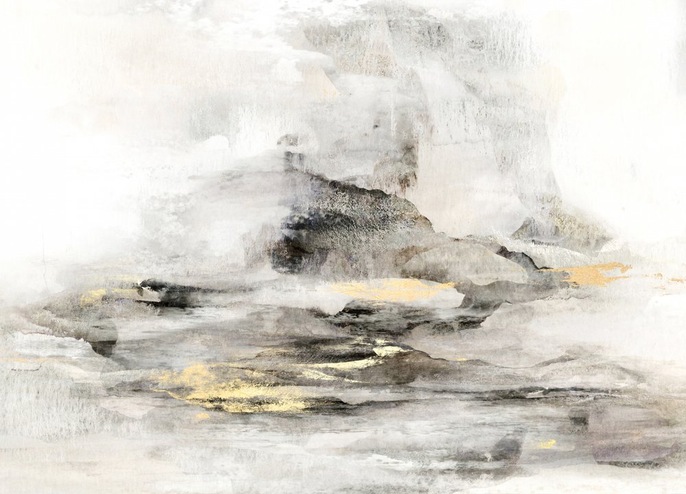 Paisaje abstracto dorado de Gemma Bardot