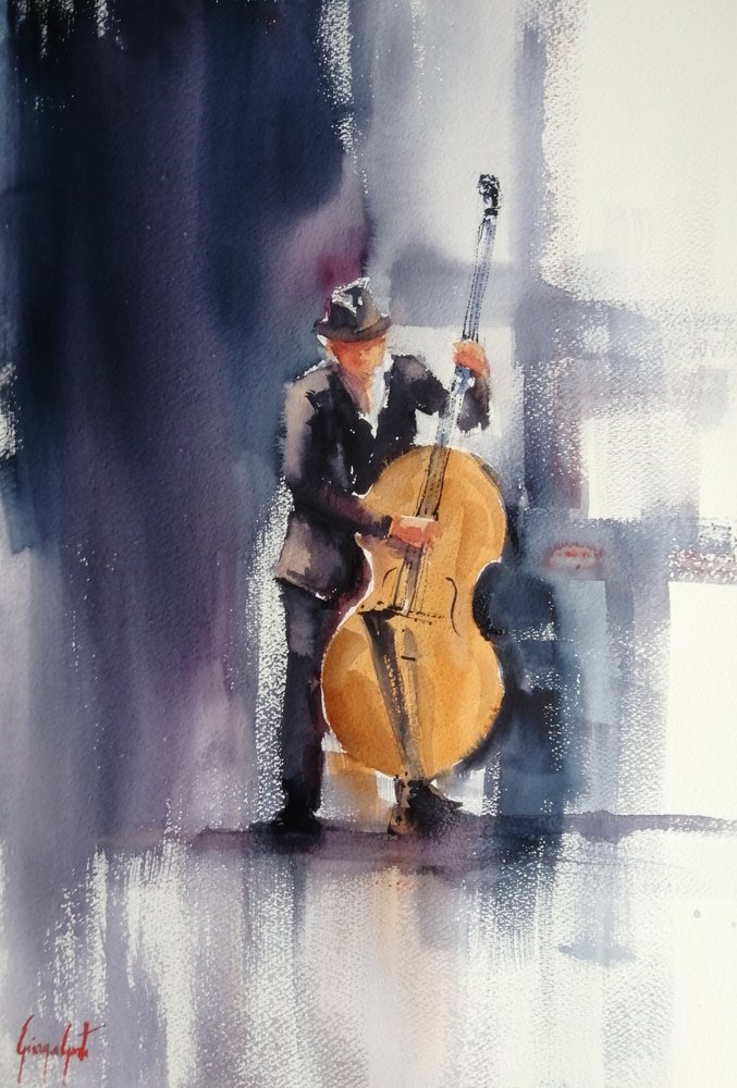 Un bajo de jazz genial de Giorgio Gosti