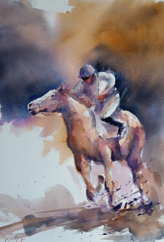 Carrera de caballos dinámica de Giorgio Gosti