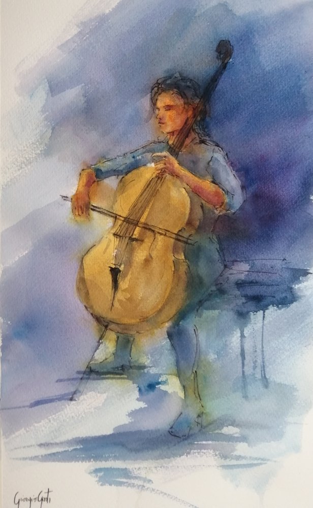Una interpretación serena del violonchelo de Giorgio Gosti