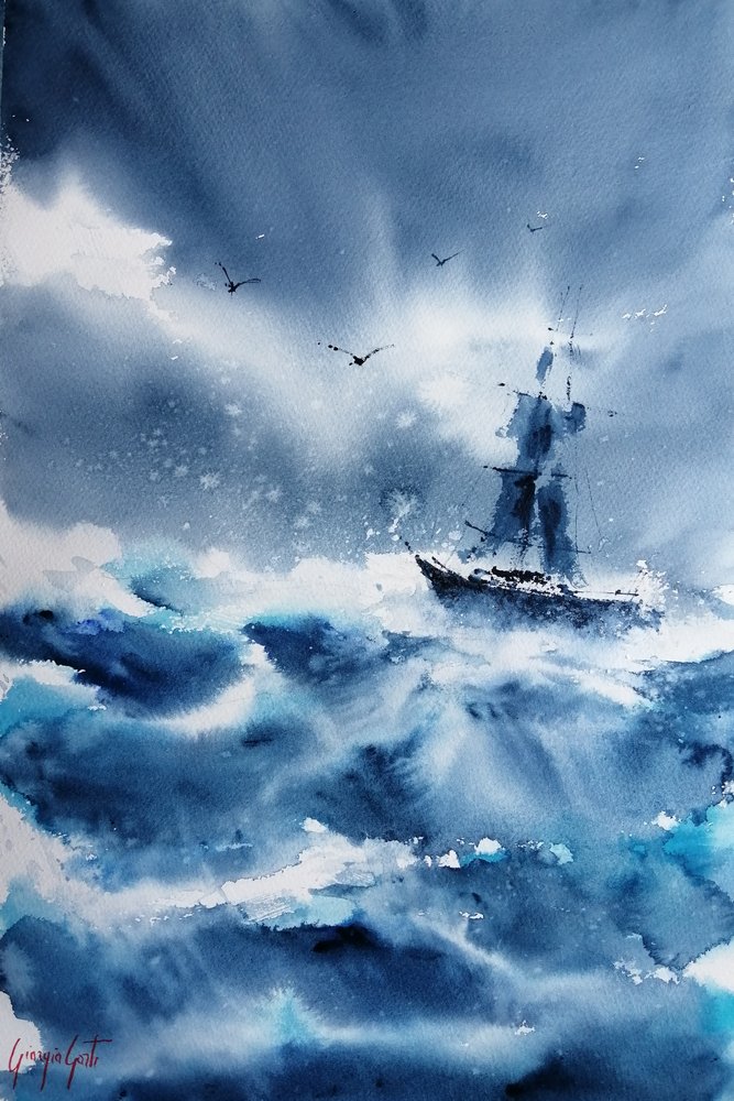 Un barco en la tormenta 3 de Giorgio Gosti