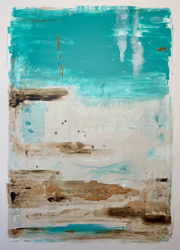 Abstracto «Verde azulado costero» de Gustaf Tidholm