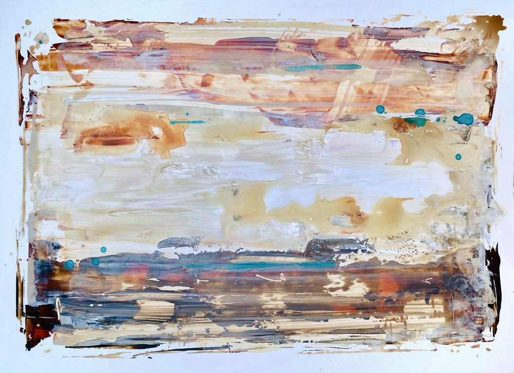 Capas abstractas con tonos terrosos de Gustaf Tidholm