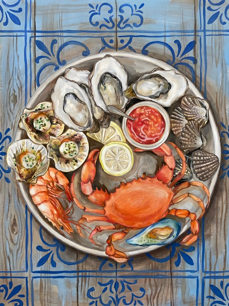 Bandeja de marisco fresco de HUGO