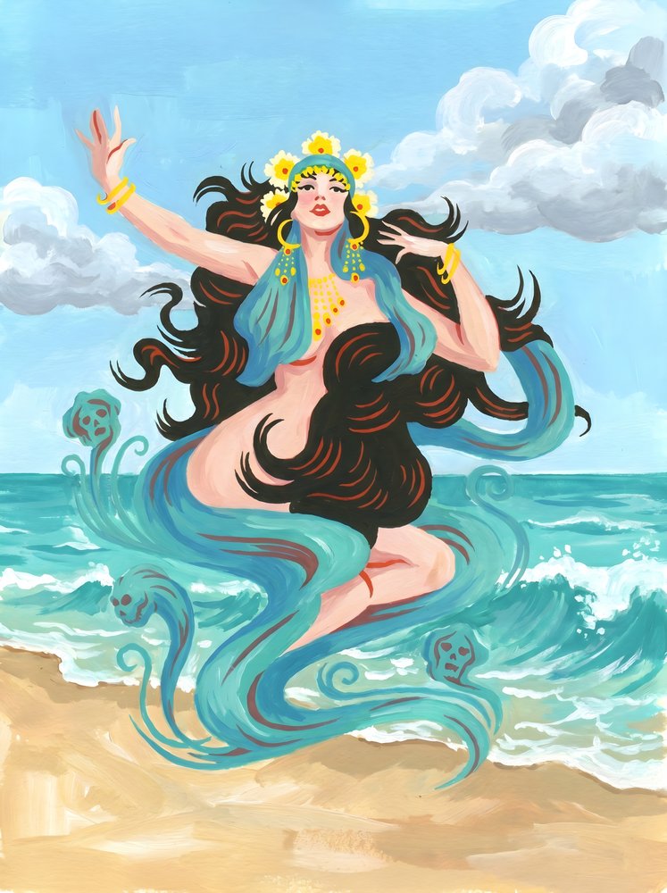 Diosa de las olas de HUGO