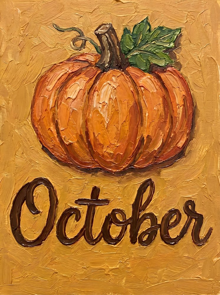 Calabaza de otoño de octubre de HUGO