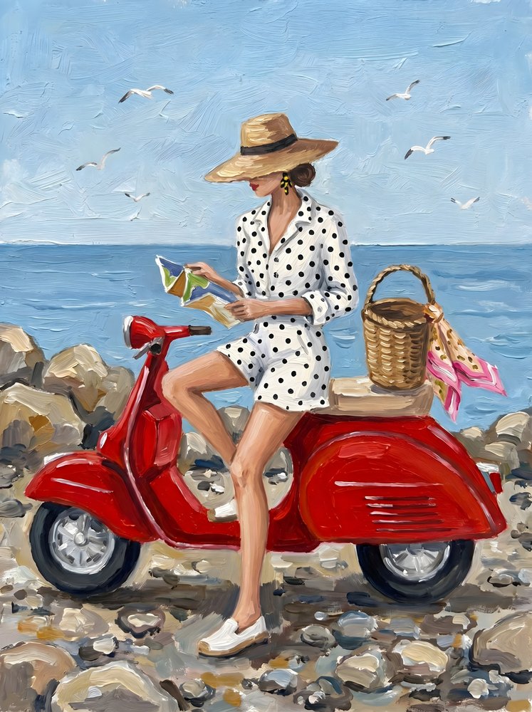 Scooter de playa para mujer con estilo de HUGO