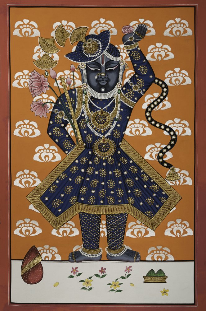 El Niño Krishna de color azul divino de IMAGINEERS STUDIO