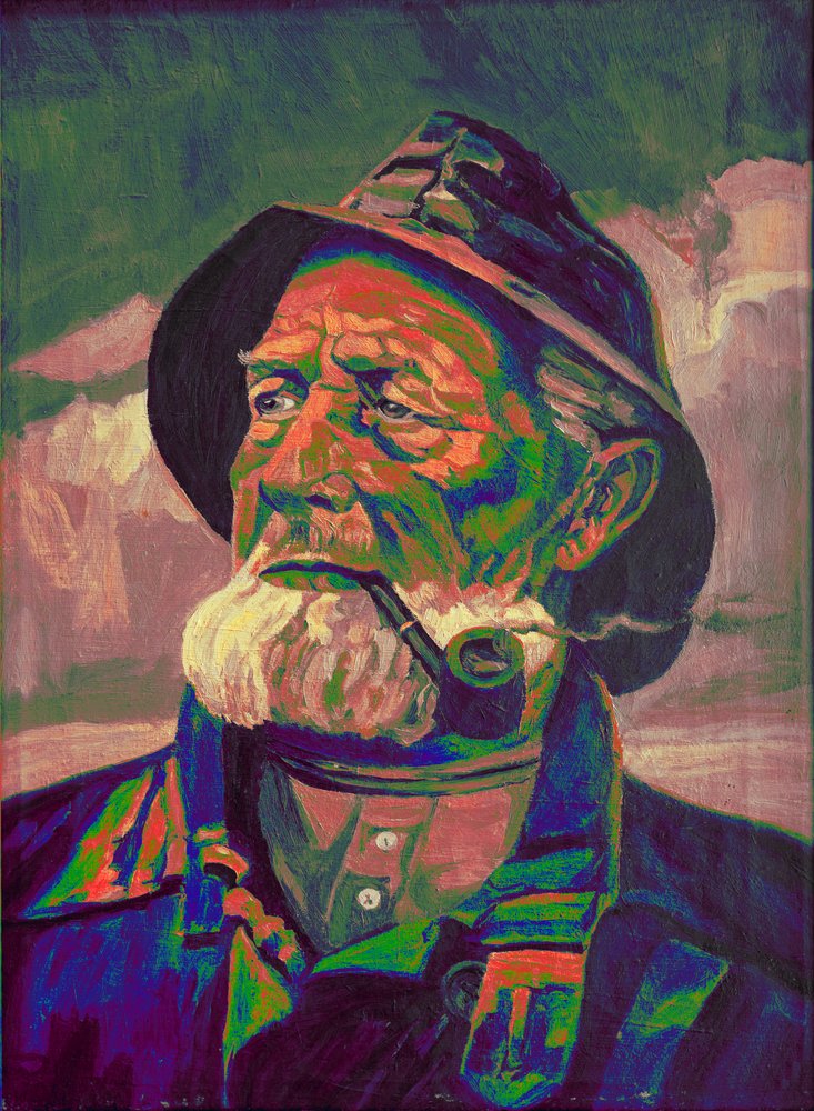 Pescador de colores con pipa de Ida Publishing