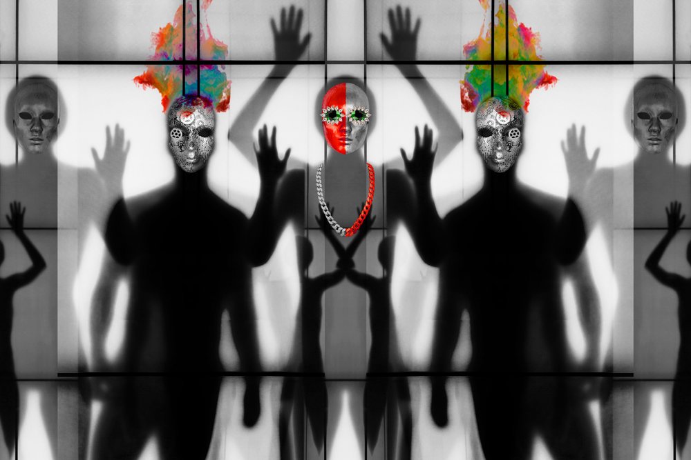Reflejo de figuras enmascaradas de Igor Shrayer