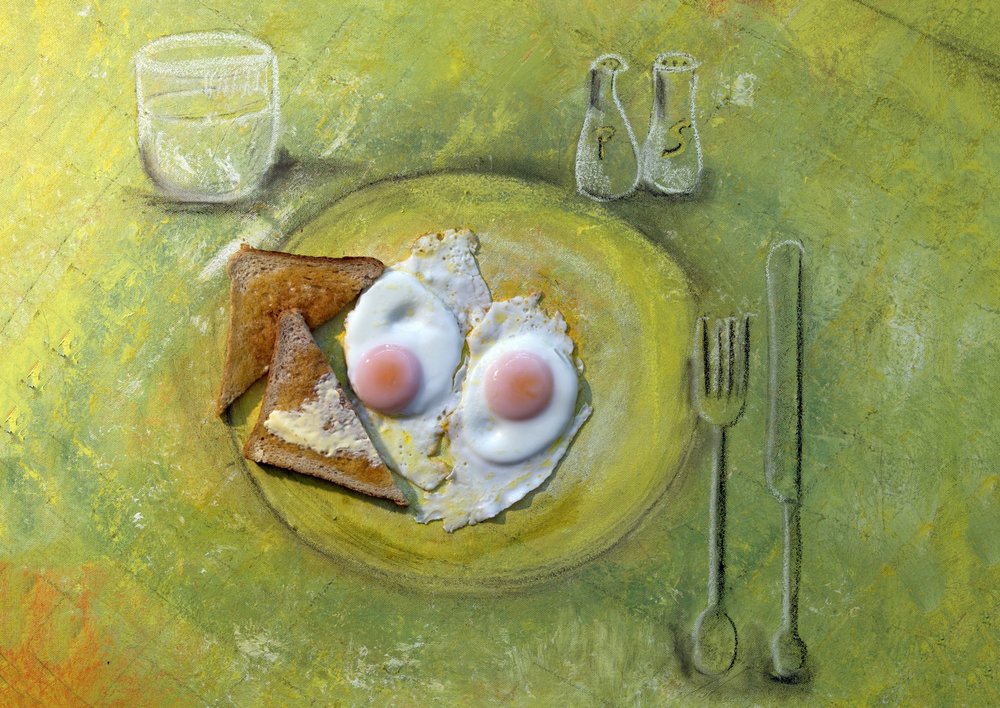 Desayuno con huevos fritos de Ingrid Douglas