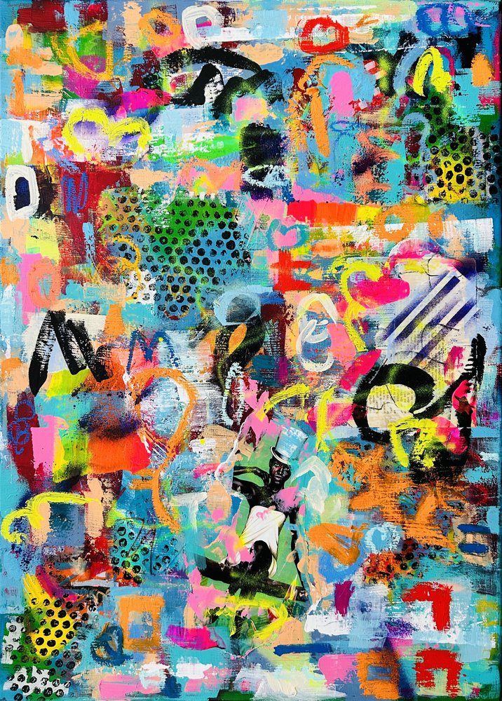 Graffiti abstracto y vibrante de Irene Chua