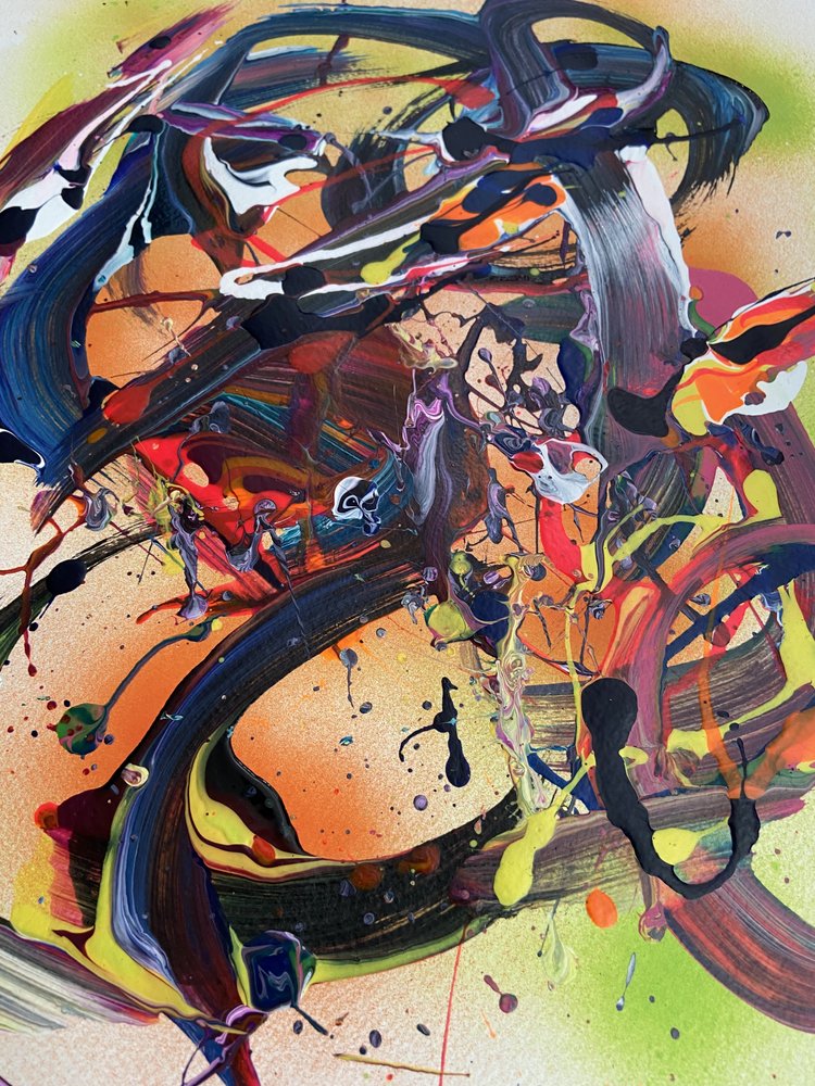 Pinceladas abstractas llenas de vida de Irene Chua