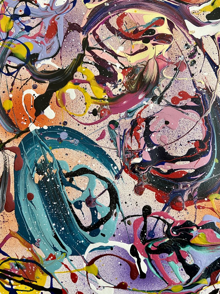 Remolinos abstractos llenos de color de Irene Chua