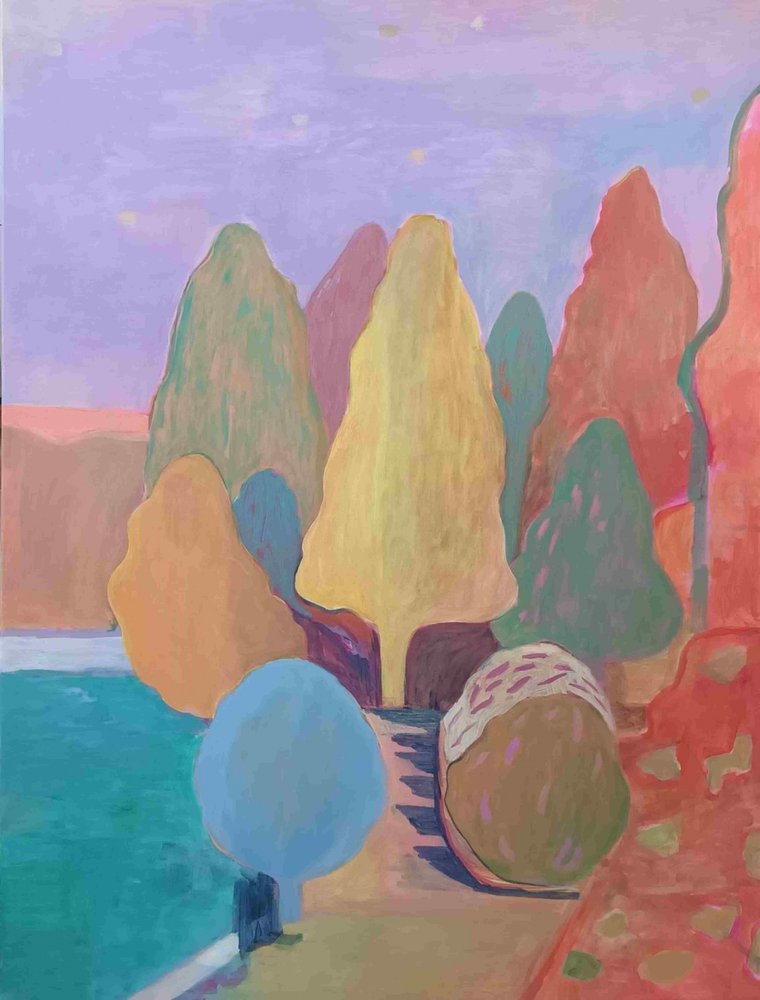 Paisaje abstracto de ensueño de Iria Fernandez