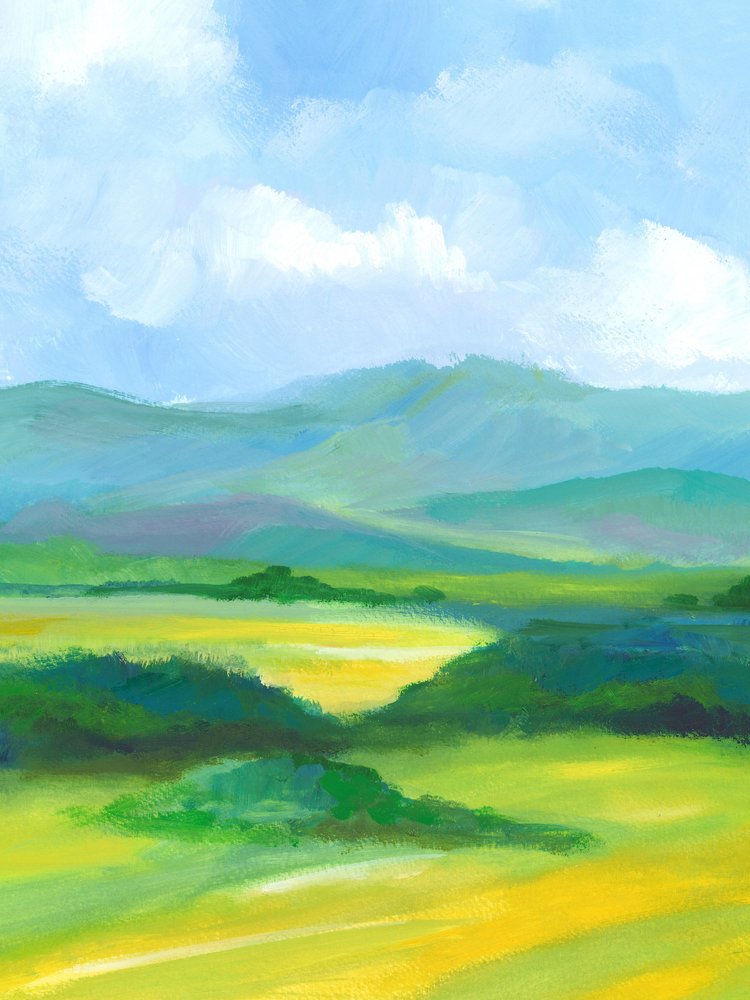 Paisaje abstracto 04 de Isabelle Brent
