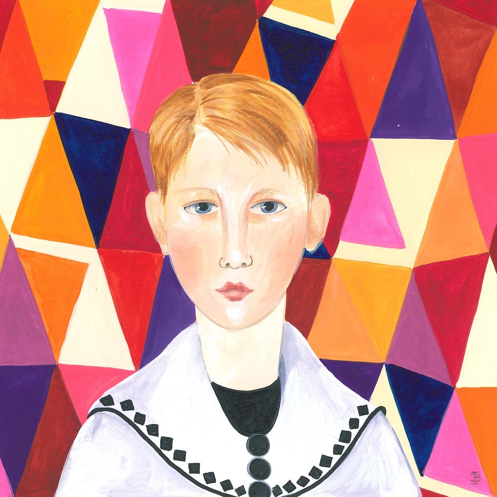Retrato geométrico de Isabelle Brent