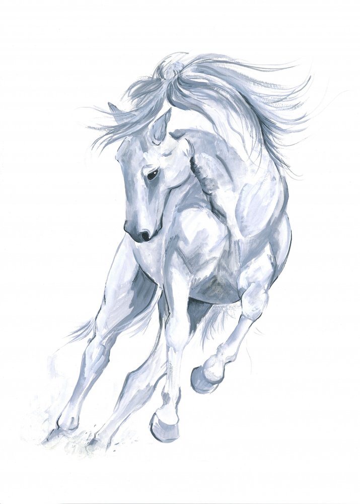 Caballo corriendo abstracto de Isabelle Brent